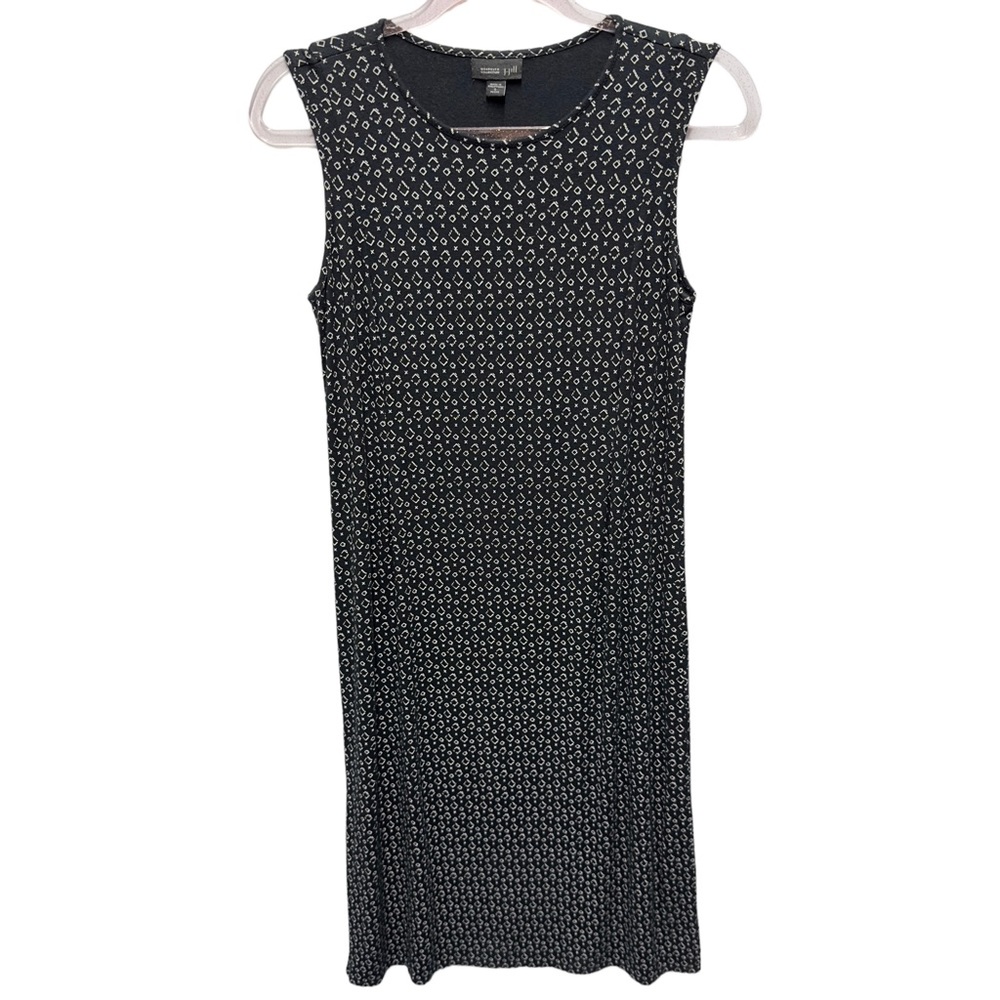 Rayon Knit Geometric Midi Tank Dress